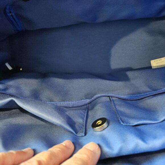 Minkeeblue Ella Tote NWT  Black Vegan Leather - discontinued hard to find design - Picture 10 of 16